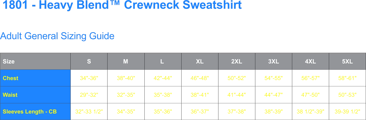 sweater size chart2
